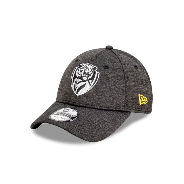 AFL Richmond Tigers Shadow Tech Metallic Official Team Colours 9Forty Snapback (XCL4320) - Black New Era Caps